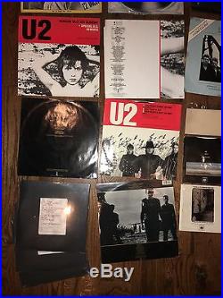 Lot U2 Vinyl Record Album Imported Old Promotional LP Bono Island Rock Turntable