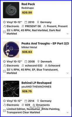 Lot of 13 Techno Records Minimal Dub Techno Tech House Rare Over $600 Retail