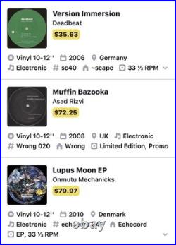 Lot of 13 Techno Records Minimal Dub Techno Tech House Rare Over $600 Retail