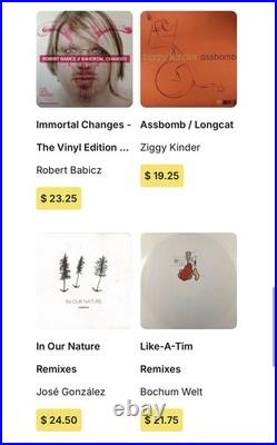 Lot of 16 Deep/Minimal House Minimal Techno House Detroit Moodymann Records (G)