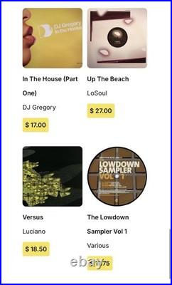 Lot of 16 Deep/Minimal House Minimal Techno House Detroit Moodymann Records (G)