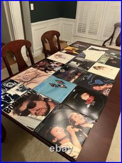 Lot of 20 Vintage Vinyls Various 80s Artists See Description And Pics