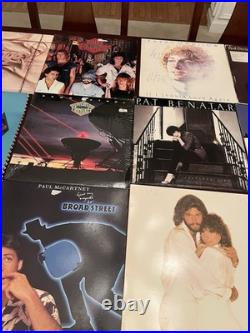 Lot of 20 Vintage Vinyls Various 80s Artists See Description And Pics