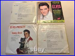 Lot of 45 ELVIS 45 RPM Vinyl Records RCA VICTOR SOME WITH PICTURE SLEEVES ps