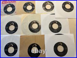 Lot of 45 ELVIS 45 RPM Vinyl Records RCA VICTOR SOME WITH PICTURE SLEEVES ps