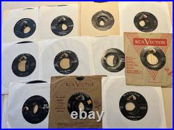 Lot of 45 ELVIS 45 RPM Vinyl Records RCA VICTOR SOME WITH PICTURE SLEEVES ps