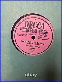 Louis Armstrong Takes Two To Tango/ I laughed at love 1952- ONE OF A KIND PROMO