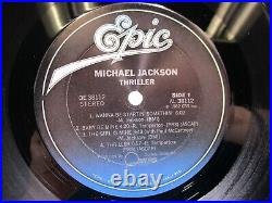 MICHAEL JACKSON Thriller LP Record Ultrasonic Clean 1st Press Shrink/Hype NM