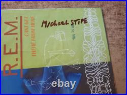 MICHAEL STIPE AUTOGRAPHED EXCELLENT SLEEVE 1985 R. E. M Cant Get There From Here45
