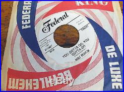 MIKE PEDICIN Burnt Toast and Black Coffee 45 FEDERAL northern soul promo VG++