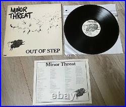 MINOR THREAT Out Of Step 1st PRESS Dischord black flag misfits
