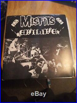 MISFITS Evilive Mega Rare Yellow label Numbered edition 7 EP 45 AUTHENTIC punk