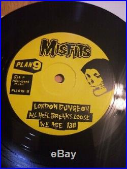 MISFITS Evilive Mega Rare Yellow label Numbered edition 7 EP 45 AUTHENTIC punk