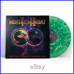 MORTAL KOMBAT I & II 1 & 2 Soundtrack, Limited GREEN COLORED LP Gatefold New