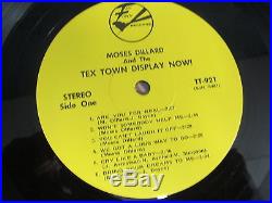 MOSES DILLARD & TEX-TOWN DISPLAY Now! LP TEX TOWN 60s soul jazz funk VG+ nice