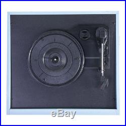 Madison Record Player Turntable Vinyl Vintage Blue Cabinet Retro Sound System