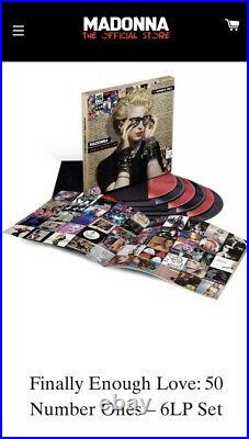 Madonna Finally Enough Love 50 Number 1's Ones Vinyl Record Box Set Limited Ed