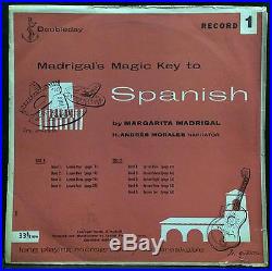 Madrigal's magic key to spanish #1 LP VG+ Rarest Andy Warhol ART Cover 1953 NM