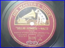 Marek Weber And His Orchestra 3896 India Indian Rare 78 RPM Record 10 Red Vg+
