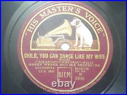 Marek Weber And His Orchestra 3896 India Indian Rare 78 RPM Record 10 Red Vg+