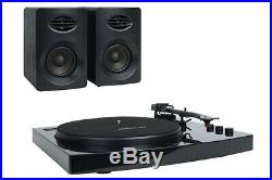 Mbeat Pro-m Bluetooth Turntable Vinyl Record Player System Black
