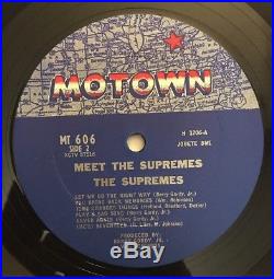 Meet The Supremes RARE 1962 Motown 1st Press Stool Cover MT-606 (NM) in Shrink