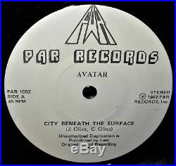 Mega Rare Avatar/savatage City Beneath The Surface 45 1983 Par 1002