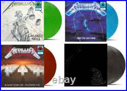 Metallica Bundle Ride Lightning And Justice Black Master Puppet Color Vinyl LP