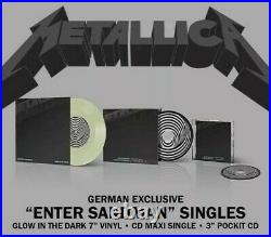 Metallica Enter Sandman Glow In The Dark 7 Edition Vinyl German Exclusive LP CD
