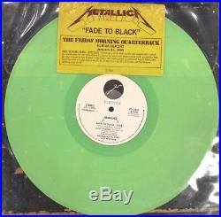Metallica Fade To Black GREEN VINYL 12 promo