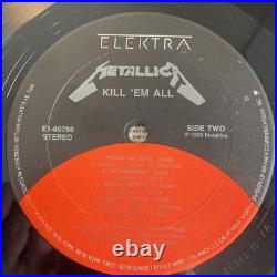 Metallica Kill Em All 1988 Vinyl Lp Rare Club Edition No Barcode Near Mint