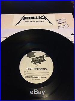 Metallica TEST PRESSING Ride the Lightning MEGAFORCE NEAR MINT MRI 769 1 of 10