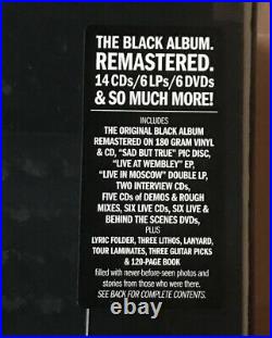 Metallica The Black Album Super Deluxe Box Set Vinyl 6 LP / 14CD / 6 DVD BOX SET
