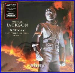Michael Jackson History Past, Present and Future Book 1 Orange Vinyl 3LP
