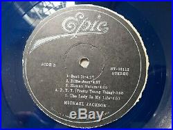 Michael Jackson Thriller BLUE LP Vinyl Nigerian- scream smile signature series