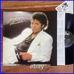Michael Jackson Thriller Vinyl COVER ERROR QE 38112 LP 1st Pressing NMint Pitman