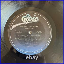 Michael Jackson Thriller Vinyl COVER ERROR QE 38112 LP 1st Pressing NMint Pitman