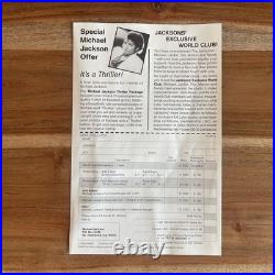 Michael Jackson Thriller Vinyl COVER ERROR QE 38112 LP 1st Pressing NMint Pitman