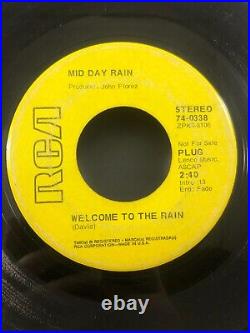 Mid Day Rain Welcome to the Rain/Friday Mourning PROMO 70s Psych Rock 45 RPM VG