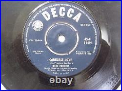 Mike Preston It's A Sin To Tell A Lie/careless Love Rare Single 7 45 India Vg+