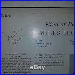 Miles Davis-Kind of Blue-Orig. 1st. Press(Signed By Miles Davis)6 Eyes-DG. LP VG+