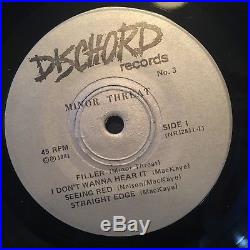 Minor Threat, Filler 7 8 song vinyl ep, rare 1981 DC hardcore punk, Dischord NM