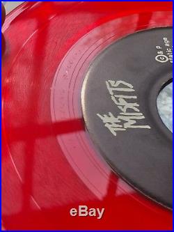 Misfits Bullet 7 original 1979 2nd pressing red vinyl Samhain Danzig