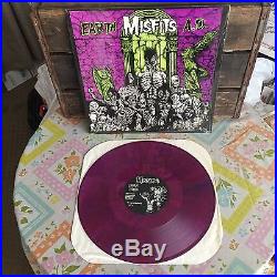Misfits Earth A. D. Wolfs Blood LP RARE 1983 PURPLE VINYL 1ST PRESS NM Danzig