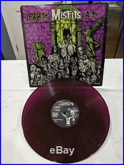 Misfits Earth AD Wolfs Blood LP 1983 RARE PURPLE PINK VINYL 1ST PRESS EX DANZIG
