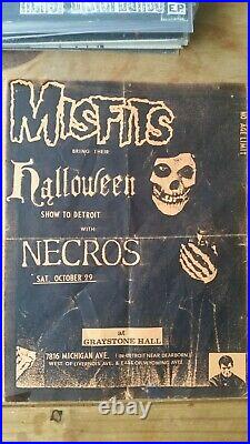 Misfits Final Gig Flyer 1983 Greystone Hall. Genuine Black Flag Danzig Samhain