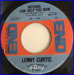Monster Northern Soul 45 Lenny Curtis Nothing Can Help You Now MINT A-Side