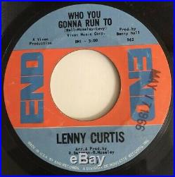 Monster Northern Soul 45 Lenny Curtis Nothing Can Help You Now MINT A-Side