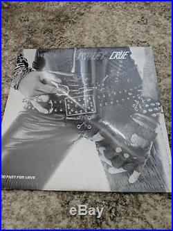 Motley Crue Leathur Too Fast For Love First Press Rare NM Shrink Vinyl LP