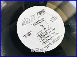Motley Crue Too Fast For Love 1st OG Leathur Records + 2nd Press Read The Dirt